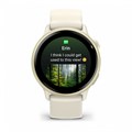 Умные часы Garmin VIVOACTIVE 6 42 мм, корпус: лунно-золотистый (Lunar Gold), с силиконовым ремешком цвета слоновая кость 2814557