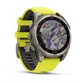 Умные часы Garmin Fenix 8 47 мм, Solar, Sapphire, корпус: угольно-серый (Carbon Gray Titanium), DLC-покрытие, с желто-графитовым силиконовым ремешком 2700287