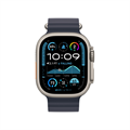 Часы Apple Watch Ultra 2 (2023) GPS 49 мм, корпус натуральный титан (Natural Titanium), ремешок Ocean, цвет: синий (Blue) 1520012