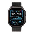 Часы Apple Watch Ultra 2 (2024) GPS 49 мм, корпус черный титан (Black Titanium), миланский сетчатый браслет, цвет: черный титан, размер: M 2107588