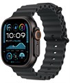 Часы Apple Watch Ultra 2 (2024) GPS 49 мм, корпус черный титан (Black Titanium), ремешок Ocean, цвет: черный (Black) 2106087