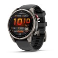 Умные часы Garmin Fenix 8 Pro 47 мм, AMOLED, Sapphire, корпус: светло-серый (Titanium), с графитово-черным силиконовым ремешком (Graphite/Black) 3138574