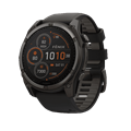 Умные часы Garmin Fenix 8 51 мм, Solar, Sapphire, корпус: угольно-серый (Carbon Gray Titanium), DLC-покрытие, с пепельно-серым силиконовым ремешком 3116362