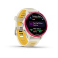 Умные часы Garmin FORERUNNER 570 42 мм, корпус: слоновая кость/малиновый (Rasperry Bone), с силиконовым ремешком манго/слоновая кость (Mango Band) 2720866