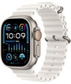 Часы Apple Watch Ultra 2 GPS + Cellular 49 мм, титановый корпус, ремешок Ocean Белого цвета Часы Apple Watch Ultra 2 GPS + Cellular 49 мм, титановый корпус, ремешок Ocean Белого цвета - фото 5593