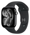 Часы Apple Watch Series 11 46mm Jet Black Aluminium Case, Sport Band (Black) S/M Часы Apple Watch Series 11 46mm Jet Black Aluminium Case, Sport Band (Black) S/M