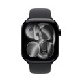 Часы Apple Watch Series 11 46mm Jet Black Aluminium Case, Sport Band (Black) M/L Часы Apple Watch Series 11 46mm Jet Black Aluminium Case, Sport Band (Black) M/L
