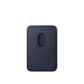Кожаный кошелек для iPhone Leather Magsafe Protect Navy Blue Кожаный кошелек для iPhone Leather Magsafe Protect Navy Blue
