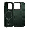 Чехол для iPhone 16 Pro Benks Kevlar MagSafe Green Чехол для iPhone 16 Pro Benks Kevlar MagSafe Green