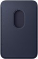 Кожаный кошелек для iPhone Leather Magsafe Protect Navy Blue Кожаный кошелек для iPhone Leather Magsafe Protect Navy Blue