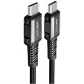 Кабель Acefast USB-C - USB-C Charging Data (1,2 метра) чёрный C1-03 Кабель Acefast USB-C - USB-C Charging Data (1,2 метра) чёрный C1-03