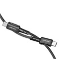 Кабель Acefast USB-C - USB-C Charging Data (1,2 метра) чёрный C1-03 Кабель Acefast USB-C - USB-C Charging Data (1,2 метра) чёрный C1-03