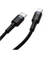 Кабель Baseus Cafule Type-C - iP PD 20W 1m Gray+Black CATLKL-G1 Кабель Baseus Cafule Type-C - iP PD 20W 1m Gray+Black CATLKL-G1
