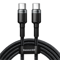 Кабель Baseus Cafule PD 2.0 100W flash charging Type-C - Type-C (20V 5A)2m Gray+Black CATKLF-ALG1 Кабель Baseus Cafule PD 2.0 100W flash charging Type-C - Type-C (20V 5A)2m Gray+Black CATKLF-ALG1