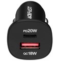 Автомобильное зарядное устройство AceFast B1 1xUSB+1xUSB-C мощностью 38 Вт Black Автомобильное зарядное устройство AceFast B1 1xUSB+1xUSB-C мощностью 38 Вт Black