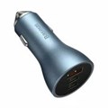 Автомобильное зарядное устройство Baseus Golden Contact Pro Ultra Fast Charger 1xUSB+2xUSB-C мощностью 65 Вт Dark Gray Автомобильное зарядное устройство Baseus Golden Contact Pro Ultra Fast Charger 1xUSB+2xUSB-C мощност