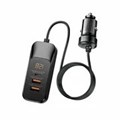 Автомобильное зарядное устройство REMAX RCC355 Yayshih Series 2xUSB+1xUSB-C мощностью 120 Вт Black Автомобильное зарядное устройство REMAX RCC355 Yayshih Series 2xUSB+1xUSB-C мощностью 120 Вт Black